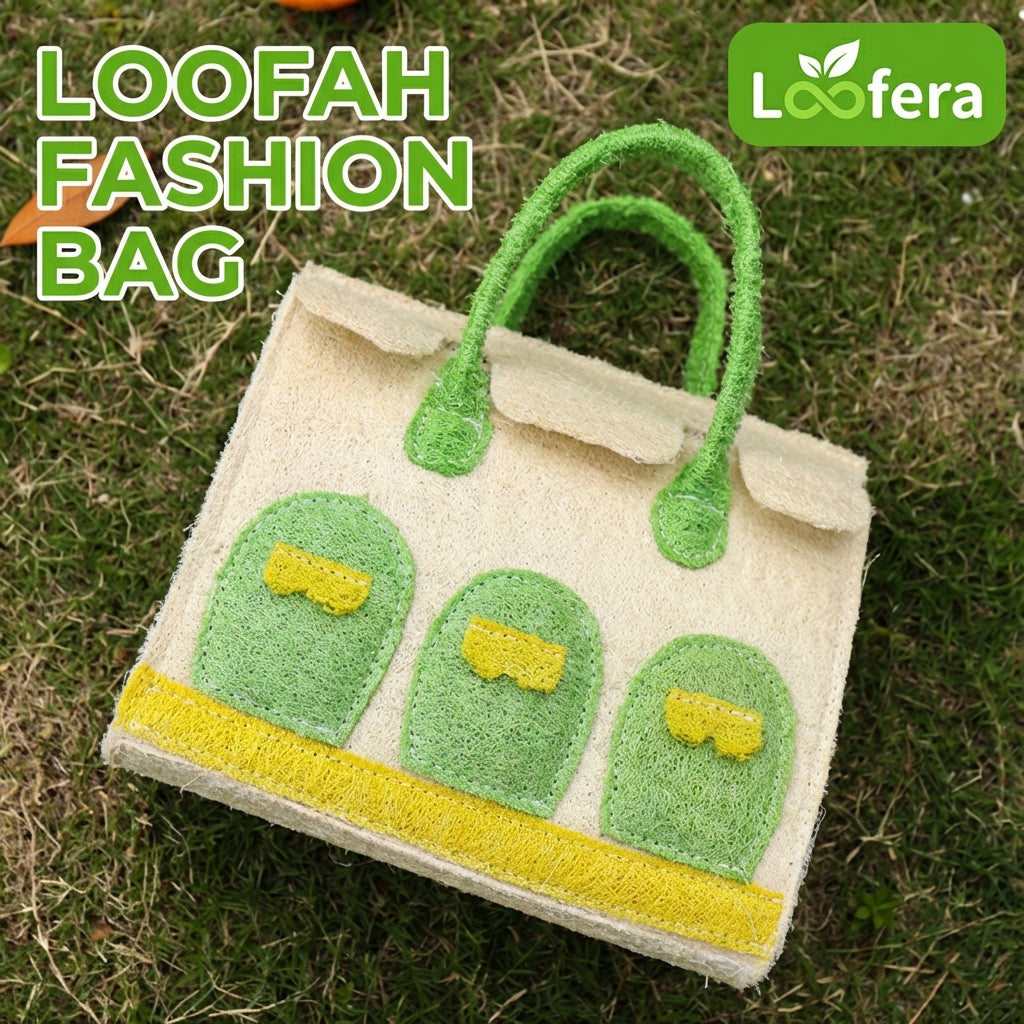 The "Loofera" Eco-Tote: Handcrafted Natural Loofah Fashion Bag (Summer Edition)